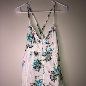 Hollister white floral dress